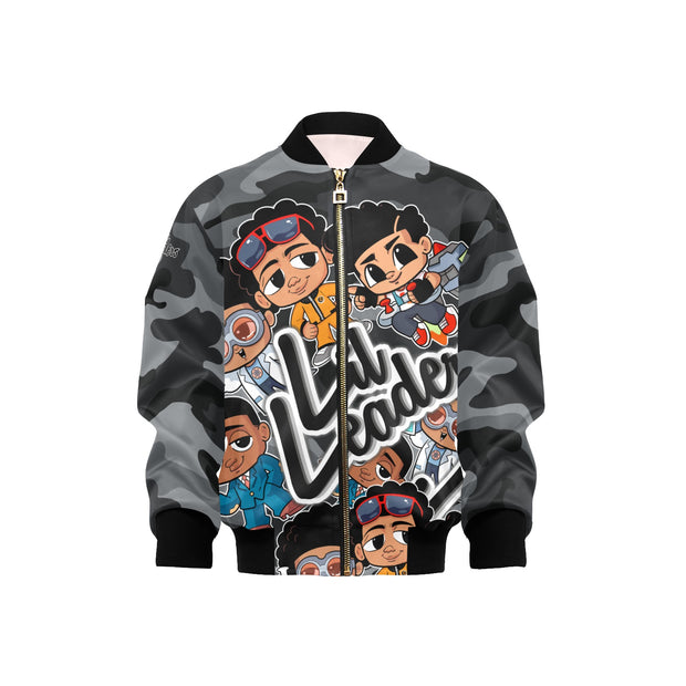 Lil Leaders "Boy Gang All Over" - Boys Bomber Jacket w/Pockets