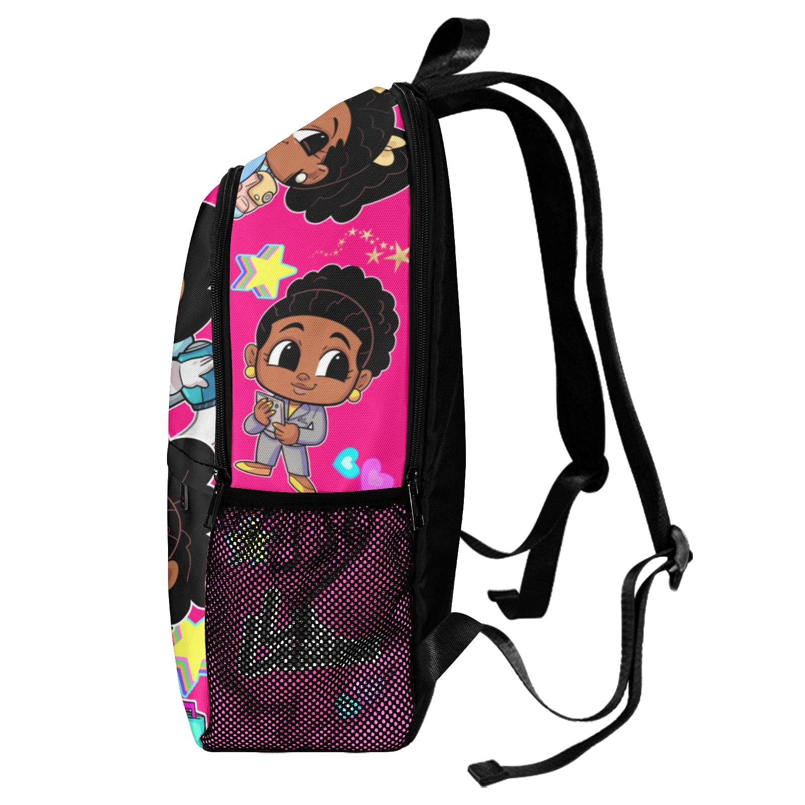 Lil Leaders Backpack - All over Logo Bag 4 pink