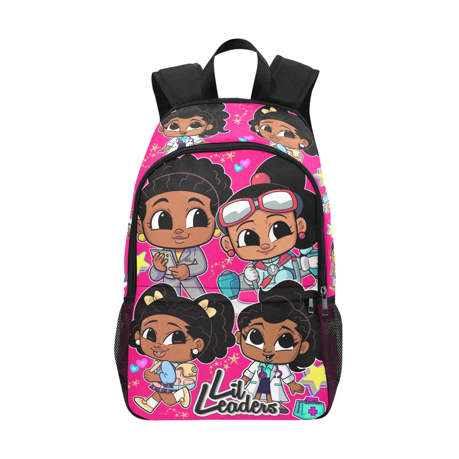 Lil Leaders Backpack - All over Logo Bag 4 pink