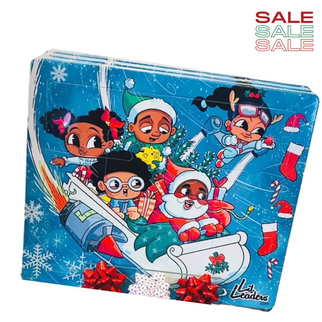 Lil Leaders Holiday Puzzle - "Santa & the Gang"