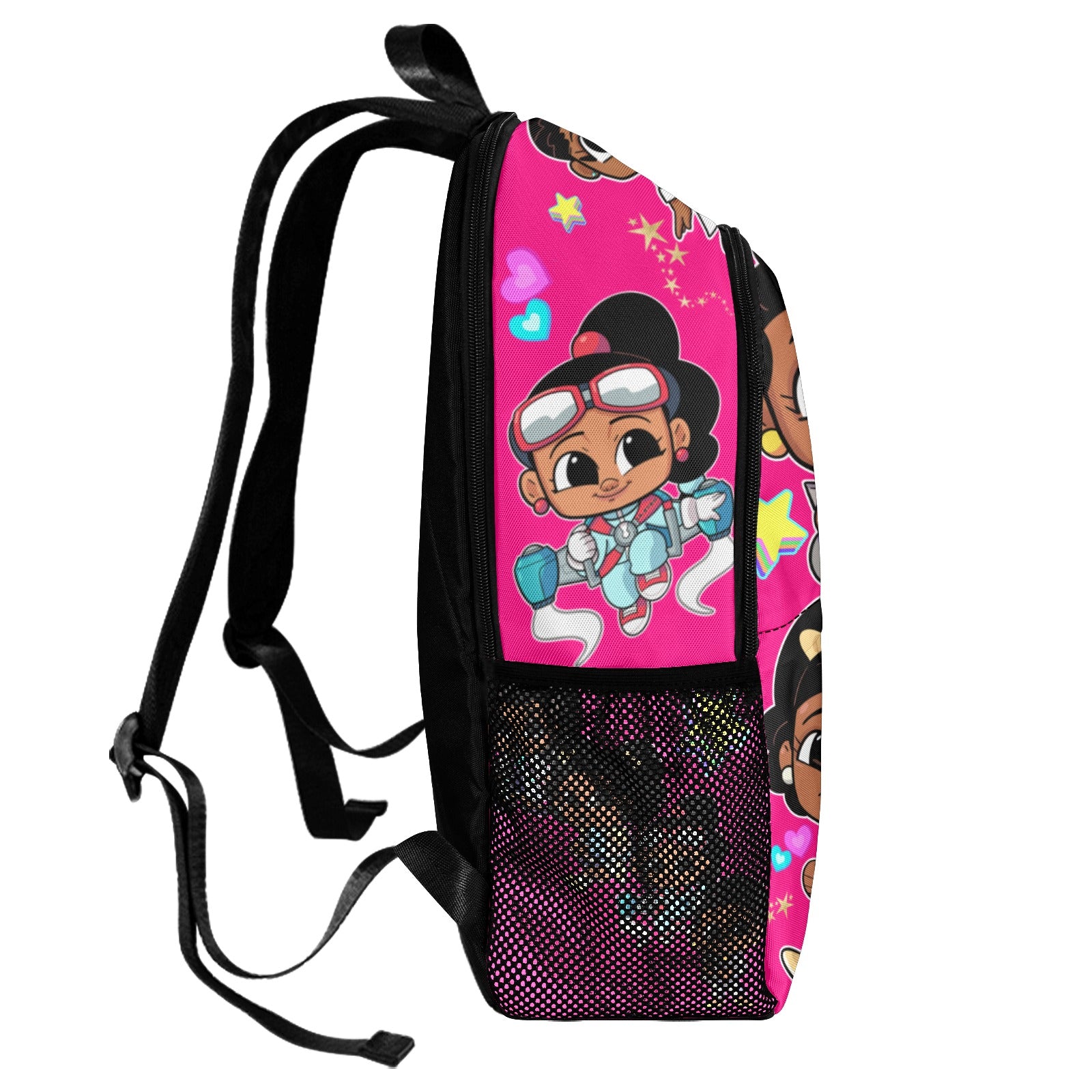 Lil Leaders Backpack - All over Logo Bag 4 pink