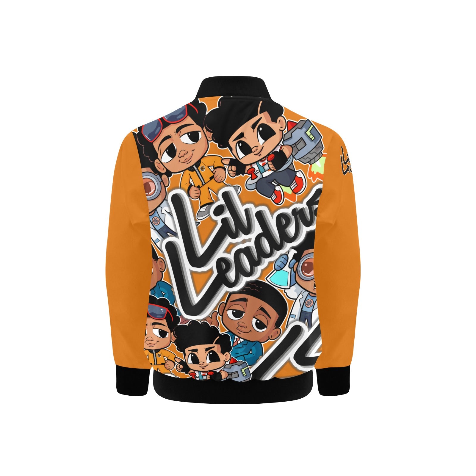 Lil Leaders "Boy Gang All Over" - Boys Bomber Jacket w/Pockets - (Grey Camo)