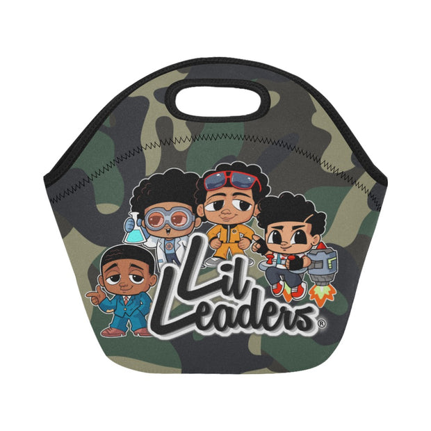 Lil Leaders - "Boy Gang" - Boys Lunch Bag - (Green Camo)