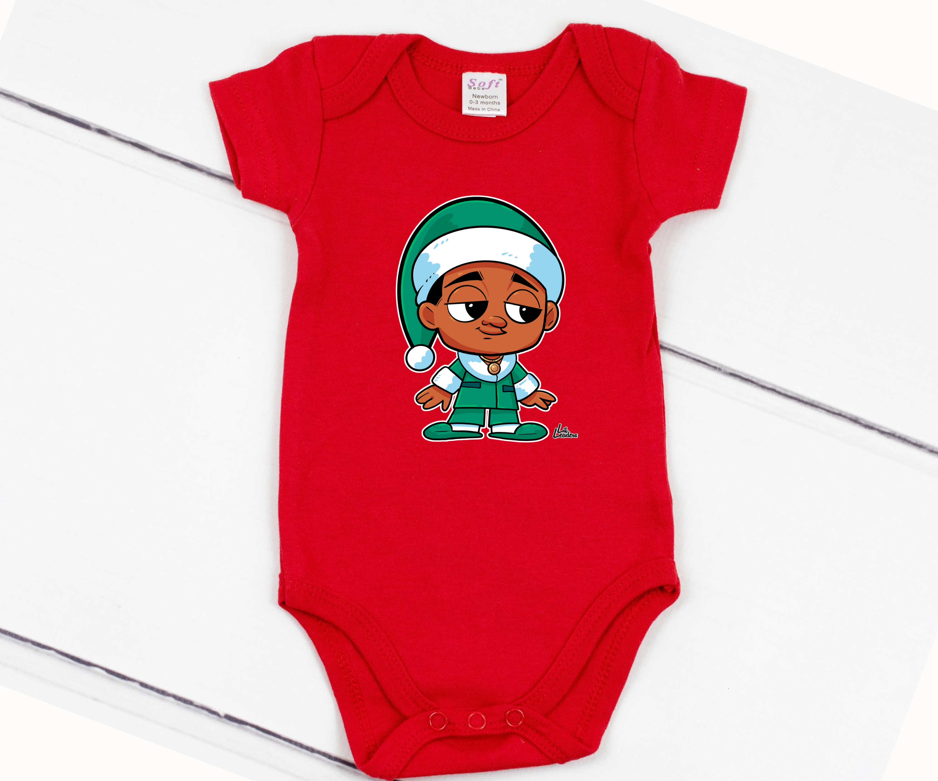 Lil Leaders Holiday Boys Onesie
