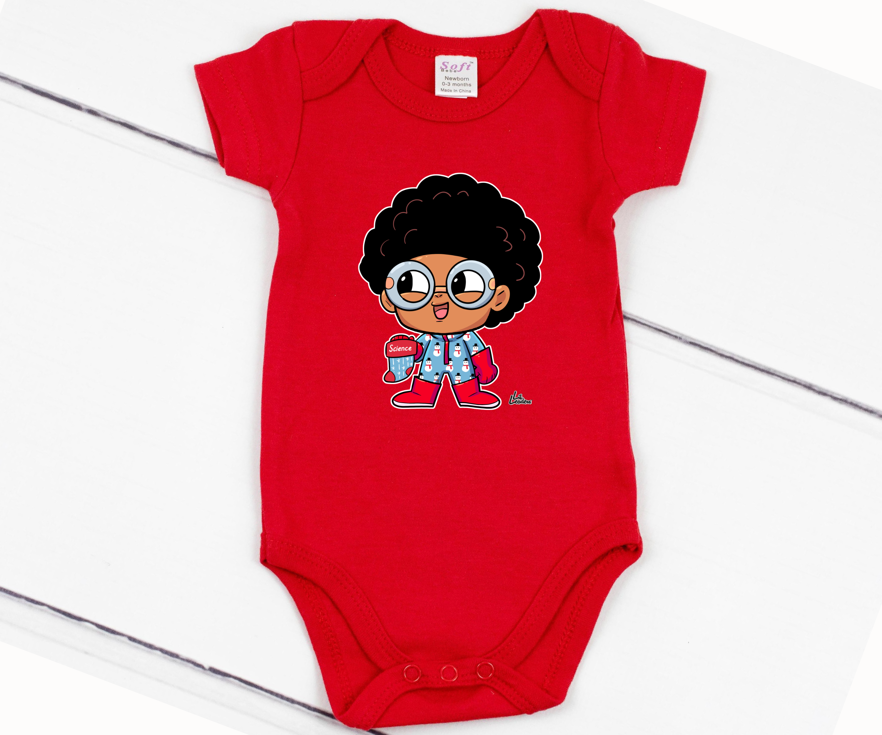 Lil Leaders Holiday Boys Onesie