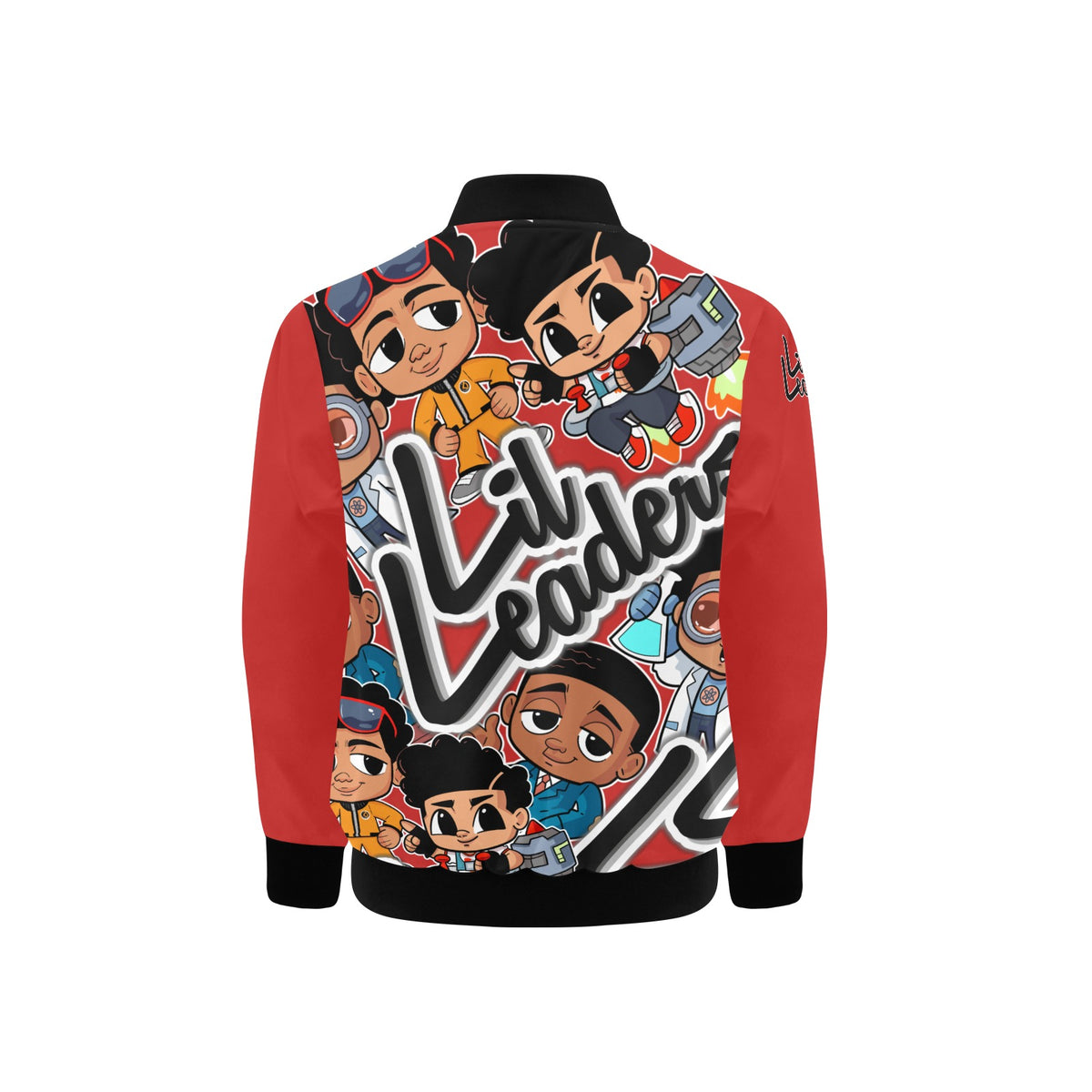 Lil Leaders "Boy Gang All Over" - Boys Bomber Jacket w/Pockets - (Red)