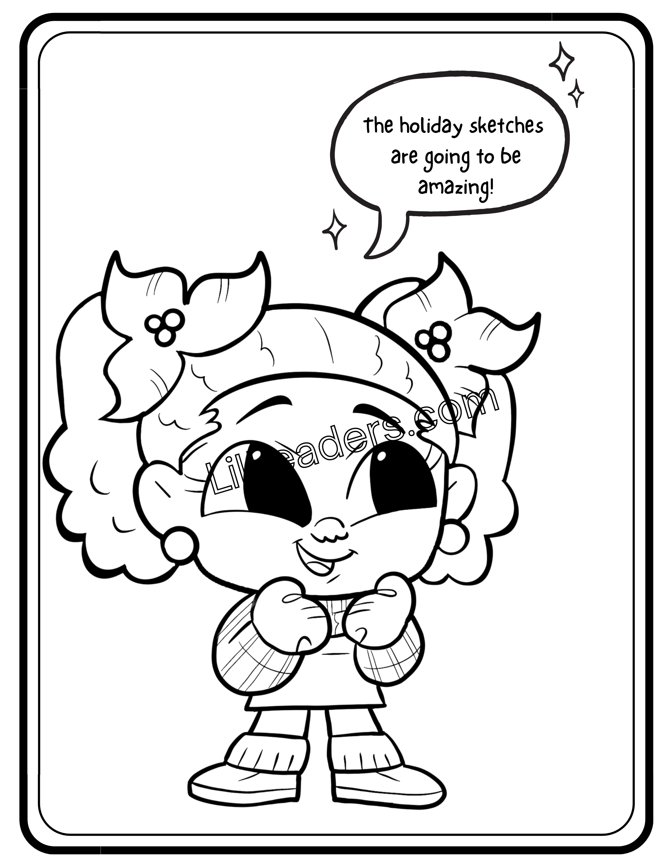 Lil Leaders Holiday Sleigh Sketch Book