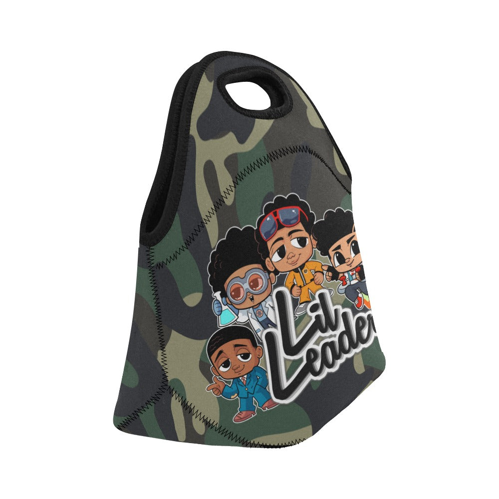 Lil Leaders - "Boy Gang" - Boys Lunch Bag - (Green Camo)