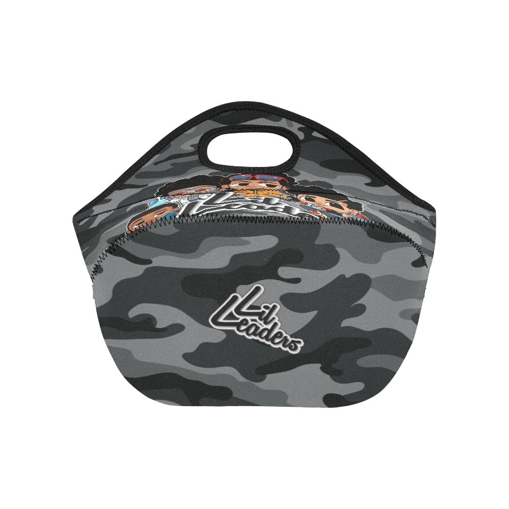 Lil Leaders - "Boy Gang" - Boys Lunch Bag - (Grey Camo)